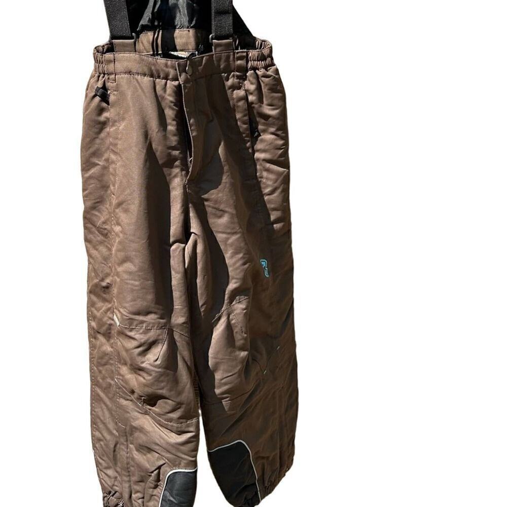New 6-7 warm wind waterproof snow ski pants, brown